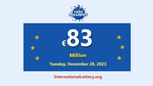 2023年11月24日：三名玩家赢得了欧洲百万（Euro Millions）的二奖 – 总奖金为8,300万欧元。